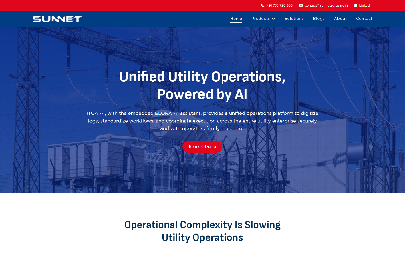 sunnent software website hero